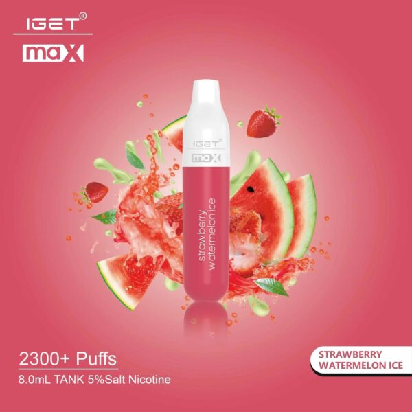 IGET Max Vape – Strawberry Watermelon Ice (2300 Puffs)